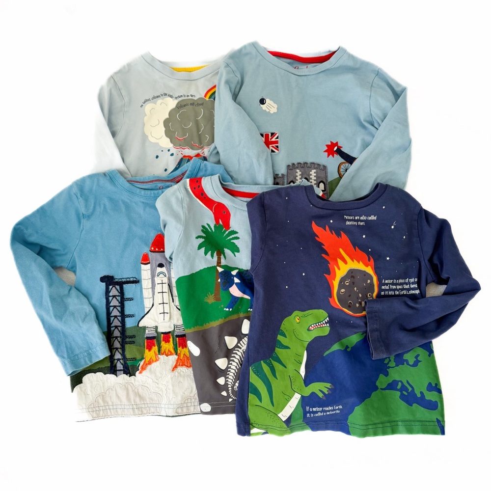 Mini Boden 2-3y Long Sleeve Tee Bundle